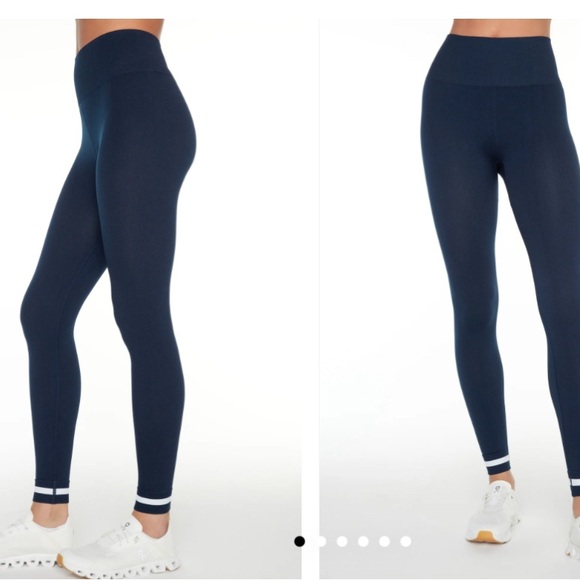 The Outset 2 piece set - Form Seamless Bronte Bra & 25in Midi Pant-Pool Blue -L - Picture 2 of 10